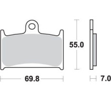 Колодки гальмівні sbs kh145 / kh236 street performance (excel) агломерація suzuki rf 900 '94-'97, gsf 1200 bandit '97-'00 колір золото