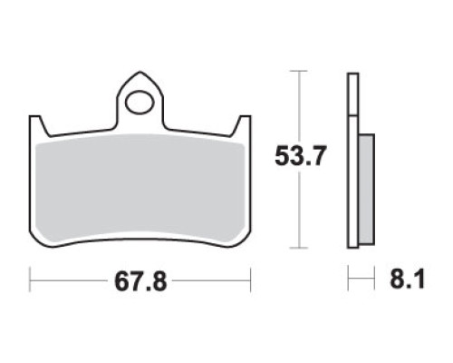 Sbs тормозні колодки kh187 street performance (excel) агломерація honda rs 250r '91-'92, rvf 400rr '90-'96 колір золото