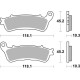 Sbs гальмівні колодки kh388/2 street performance (excel) сінтер золотого кольору honda gl 1800 goldwing '18-'21 - задні