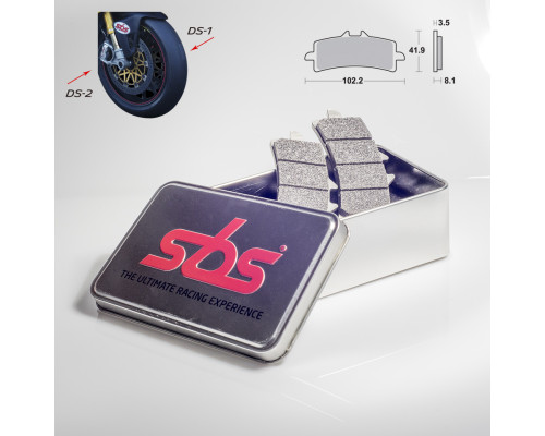 Гальмівні колодки sbs kh447 racing dual sinter gold color disc правий kawasaki / suzuki / ducati / mv augusta перед (використовувати з 841ds-1) (див. додатковий опис), (за запитом - )