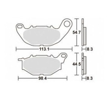 Гальмівні колодки sbs передні kh663 підходить: yamaha yzf-r25 '15-'20, yzf-r3 '15-'23 передні