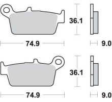 Гальмівні колодки kh131/3 street standard jincheng jc 125 2b '97, motour union jc 125 deer '98-'99 колір чорний