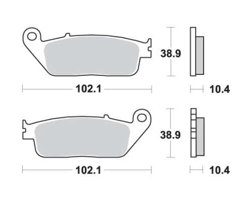 Sbs акція гальмівні колодки kh196 maxi carbon carbon tech колір чорний підходить до: yamaha yp/vp 125/250/300/400 передні