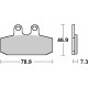 Sbs акційні гальмівні колодки kh256 street standard ceramic aprilia atlantic 500 '02-'05, leonardo 125/150 '99-'06, scarabeo 125/150 '99-'04, scarabeo 500 '03-'11, sportciЗАДНІ200/250 '04-'08, sportciЗАДНІ125 '04-&#