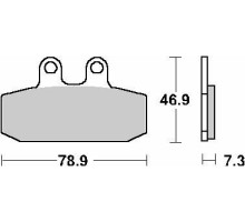 Sbs акційні гальмівні колодки kh256 street standard ceramic aprilia atlantic 500 '02-'05, leonardo 125/150 '99-'06, scarabeo 125/150 '99-'04, scarabeo 500 '03-'11, sportciЗАДНІ200/250 '04-'08, sportciЗАДНІ125 '04-&#