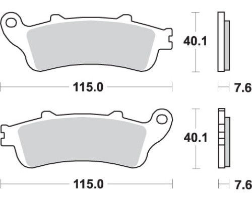 Сбс акція гальмівні колодки х261 / х281 street performance (excel) агломерація honda st 1100 '96-'01 колір золото