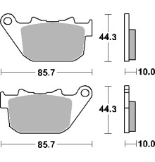 Sbs akcija гальмівні колодки kh387 street performance (excel) sinter gold колір підходить: harley davidson roadster/sportster 883/1200 зад