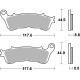 Сбс акція гальмівні колодки х388 стріт / скутер стандарт кераміка колір чорний