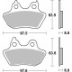 Гальмівні колодки kh434 street performance (excel) sinter gold color підходить: harley davidson heritage/softail/night train rear