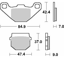 Гальмівні колодки sbs kh83 street standard ceramic aprilia rs4 50 '12-'19, piaggio vespa nrg 50 '06-'16, suzuki ah 50/80/100 adress '88-'95, an 125 '06-'08, eu 125/150 '01-'03, keeway hurricane 5 0 '06-'16,