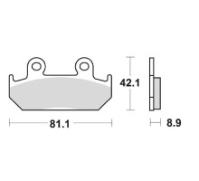 Шух продаж тормозні колодки х121 honda cmx 450 86-89, cbr 600 87-94, xrv 750 90-92 передні