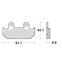 Шух продаж тормозні колодки х121 honda cmx 450 86-89, cbr 600 87-94, xrv 750 90-92 передні