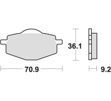 Гальмівні колодки trw lucas kh101 sinter offroad yamaha tdr 50 88-02, dt 80 85-97, dt 125 82-06, tdr 125 93-02, xt 350 85-95, xt 500 76-81, xt 600 87-03, xtz 660 91-9 5, передній/задній