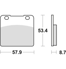 Гальмівні колодки trw lucas kh103 organic suzuki vs 1400 87-03, gsxf 1100 88-92, vs 800 92-03, vs 600 94-97, yamaha srx 250 85-87, передні/задні