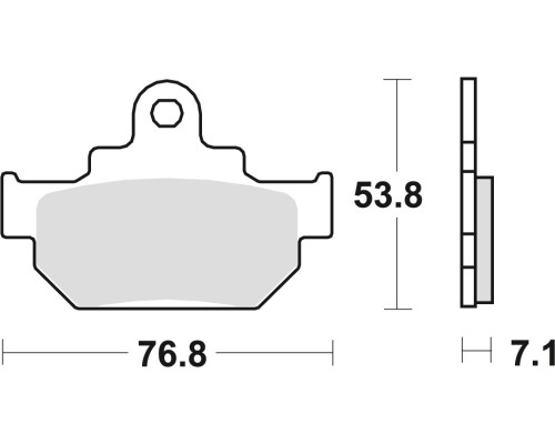 Тормозні колодки trw lucas kh106 organic suzuki gz 125 98-04, vl 125 00-08, ls savage 650 86-01, передні