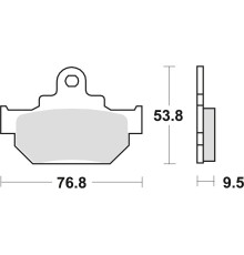 Тормозні колодки trw lucas kh106/2 organic honda mbx 125 84, suzuki rm 250 86, dr 600 85-89, dr 650 90-91, перед (акція)