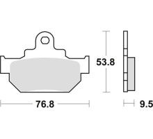 Тормозні колодки trw lucas kh106/2 organic honda mbx 125 84, suzuki rm 250 86, dr 600 85-89, dr 650 90-91, перед (акція)