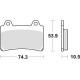 Тормозні колодки trw lucas kh123 sinter street yamaha srx 600 88-95, fz 750 89-94, xv 750 92-94, tdm 850 91-96, fj 1200 88-97, xvz 1300 86-01, xv 1600 99-04, передні/задні ція)