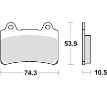 Тормозні колодки trw lucas kh123 sinter street yamaha srx 600 88-95, fz 750 89-94, xv 750 92-94, tdm 850 91-96, fj 1200 88-97, xvz 1300 86-01, xv 1600 99-04, передні/задні ція)