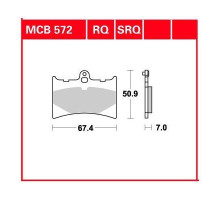 Гальмівні колодки trw lucas kh126 organic aprilia af 125 89-92, rs 125 95-06, gilera nordwest 600 91-93, moto guzzi quota 1000 89-97, передні/задні