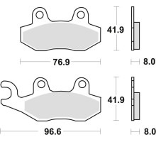 Гальмівні колодки trw lucas kh135 kh214 organic aprilia sx 125 18-, honda nsr 150 02-, kawasaki klx 125 10-13, kdx 250 90-94, klx 250 09-17, klf 300 89-07, h2 1000 '18-, ya maha wr 125 91-97, tt 350 91-95, xtz 750 89-97, передній/задній