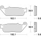 Тормозні колодки trw lucas kh142 kh226 organic honda vfr 750 88-97, cbr 1000f 89-92, gl 1500 f6c 97-03, triumph tiger 900 99-01, задні