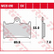 Тормозні колодки trw lucas kh145 kh236 organic suzuki gsf 1200 96-00, rf 900 94-97 перед (акція)