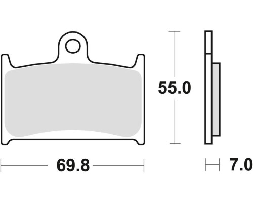 Тормозні колодки trw lucas kh145 kh236 organic suzuki gsf 1200 96-00, rf 900 94-97 перед (акція)