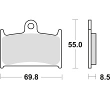 Тормозні колодки trw lucas kh145 kh236 organic suzuki gsxr 750 88-93, gsxr 1100 89-92, triumph daytona 955 96-06, speed triple 955 99-04, daytona 1200 95-97, trophy 1200 94-03, передні (акція)