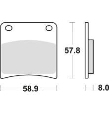 Тормозні колодки trw lucas kh146 sinter street suzuki gsxf 600 / 750 88-97, vx 800 90-95, gsxf 1100 88-96, gsx 1100 g 91-93 перед/зад