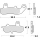 Тормозні колодки trw lucas kh157 sinter street suzuki rg v250 93-95 dr 600 / 650 89-96 dr 750 89, dr 800 90-91 задні