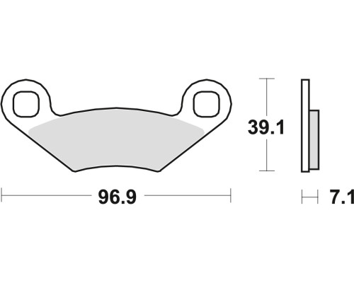 Гальмівні колодки trw lucas kh159 organic polaris outlaw 450 08-10, sportsman 500 '08-, sportsman 600 / 700 02-06, sportsman 800 05-11, ranger 800 '08-, передні/задні (акція)