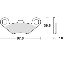Тормозні колодки trw lucas kh159 sinter offroad polaris sportsman 400 98-, scrambler 500 01-10, sportsman 700 / 800 07-09, передні / задні (акція)