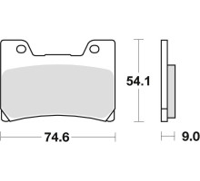 Тормозні колодки trw lucas kh160 organic yamaha fzr 600 90-95, tdm 850 96-01, fzr 1000 89-90, v-max 1200 96-02, передні (акція)