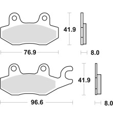Гальмівні колодки trw lucas kh165 sinter offroad honda nsr 50 93-96, cb 125f 14-16, kawasaki ex 250 07-17, klf 300 89-07, suzuki dr 250 82-87, dr 800 91-96, yamaha xtz 750 89-97, передні/ задній