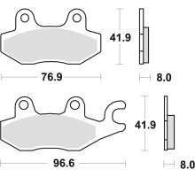 Гальмівні колодки trw lucas kh165 sinter offroad honda nsr 50 93-96, cb 125f 14-16, kawasaki ex 250 07-17, klf 300 89-07, suzuki dr 250 82-87, dr 800 91-96, yamaha xtz 750 89-97, передні/ задній