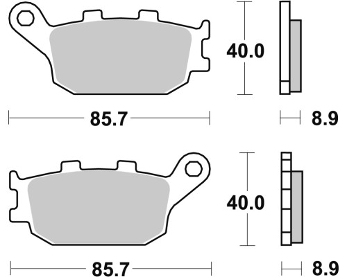 Гальмівні колодки trw lucas kh174 organic honda cbf 500 04-08, cb 600 hornet 98-15, cbf 600 04-13, cbr/rr 600 91-07, nc 700/750 '12-, xl 700v 08-13, cb 750 92-03, cb 900 hornet 02-06, cbr 900 92-03, cb 1000 93-03, cbf 1000 10-16, задня