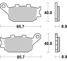 Гальмівні колодки trw lucas kh174 organic honda cbf 500 04-08, cb 600 hornet 98-15, cbf 600 04-13, cbr/rr 600 91-07, nc 700/750 '12-, xl 700v 08-13, cb 750 92-03, cb 900 hornet 02-06, cbr 900 92-03, cb 1000 93-03, cbf 1000 10-16, задня