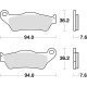 Гальмівні колодки trw lucas kh181 sinter street bmw r 1200 hp2 04-10 r-nine t '13-, k 1300 gt 09-15, ktm exc 525 03-07, lc4 adv 97-01, 790 adv '19-, lc8 950 / 990 02-13, 1 050 adv 15-16, 1090 adv 17-, yamaha xtz 660 08-16, xtz 700 '19-, передн