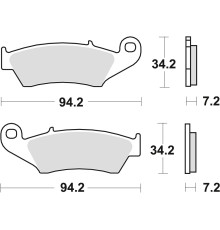 Гальмівні колодки trw lucas kh185 kh389 organic honda xl 125 03-08, xr 400 96-03, xlv 650 transalp 97-13, xrv 750 africa twin 93-03, kawasaki klx 650 93-01, suzuki drz 400 00-08, передні