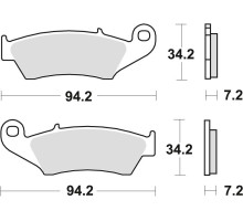 Гальмівні колодки trw lucas kh185 kh389 organic honda xl 125 03-08, xr 400 96-03, xlv 650 transalp 97-13, xrv 750 africa twin 93-03, kawasaki klx 650 93-01, suzuki drz 400 00-08, передні