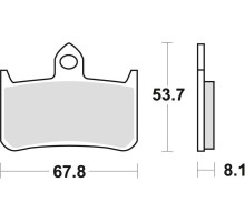 Тормозні колодки trw lucas kh187 organic honda rvf 750 94-97, cb 900 hornet 02-06, cb 1300 x4 97-99, kawasaki klr 250 82-84, перед (акція)