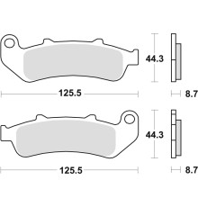 Тормозні колодки trw lucas kh189 sinter street honda cbr 1000 f dual 93-00 передні/задні (продаж)