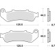 Тормозні колодки trw lucas kh189 sinter street honda cbr 1000 f dual 93-00 передні/задні (продаж)