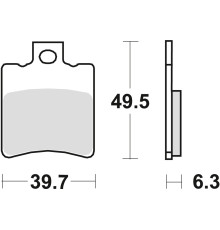 Гальмівні колодки trw lucas kh193 organic suzuki ap 95-98, ux 99-00, yamaha ns 50 '13-, yn 50 '97-, xn 125 00-03, перед (акція)