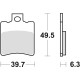 Гальмівні колодки trw lucas kh193 organic suzuki ap 95-98, ux 99-00, yamaha ns 50 '13-, yn 50 '97-, xn 125 00-03, перед (акція)