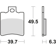 Гальмівні колодки trw lucas kh193 organic suzuki ap 95-98, ux 99-00, yamaha ns 50 '13-, yn 50 '97-, xn 125 00-03, перед (акція)