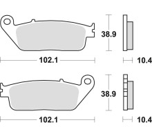 Тормозні колодки trw lucas kh196 sinter street honda cbr 1000f 90-92, st 1100 90-95, yamaha mt-01 05-12, задні