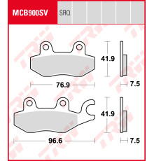 Тормозні колодки trw lucas kh197 kawasaki 250 r ninja / 400 ninja 18-19, z 400 19-, передні (акція)