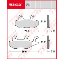 Тормозні колодки trw lucas kh197 kawasaki 250 r ninja / 400 ninja 18-19, z 400 19-, передні (акція)